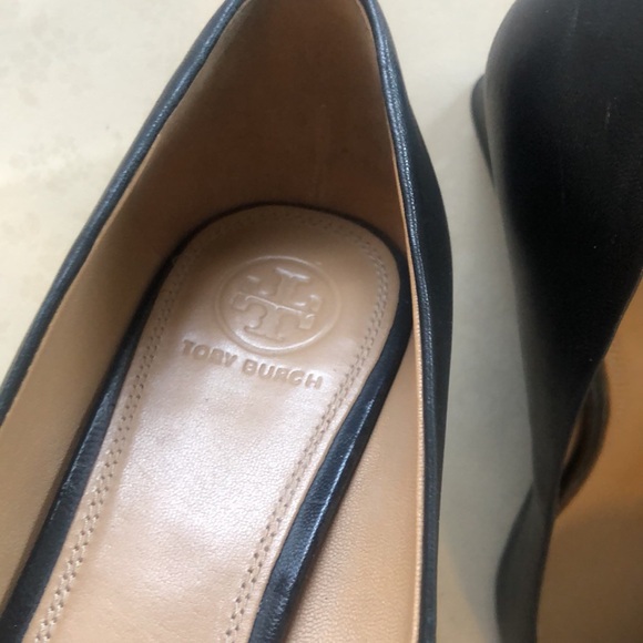 Tory Burch Chelsea Logo Medallion Wedge Size 9 - Picture 12 of 13